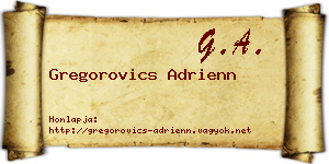 Gregorovics Adrienn névjegykártya